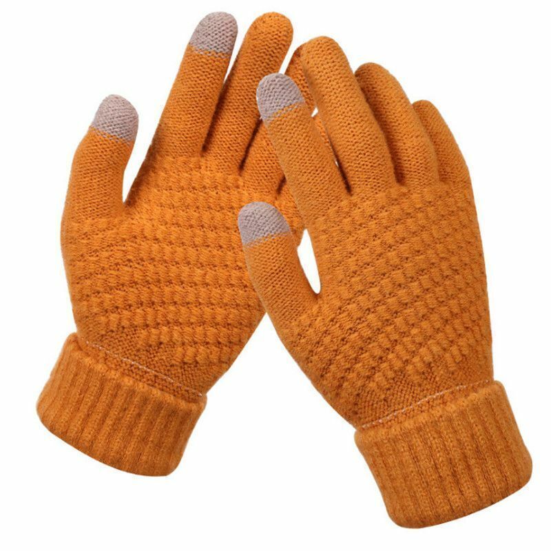 Unisex Winterhandschuhe Strick Touchscreen-Funktion