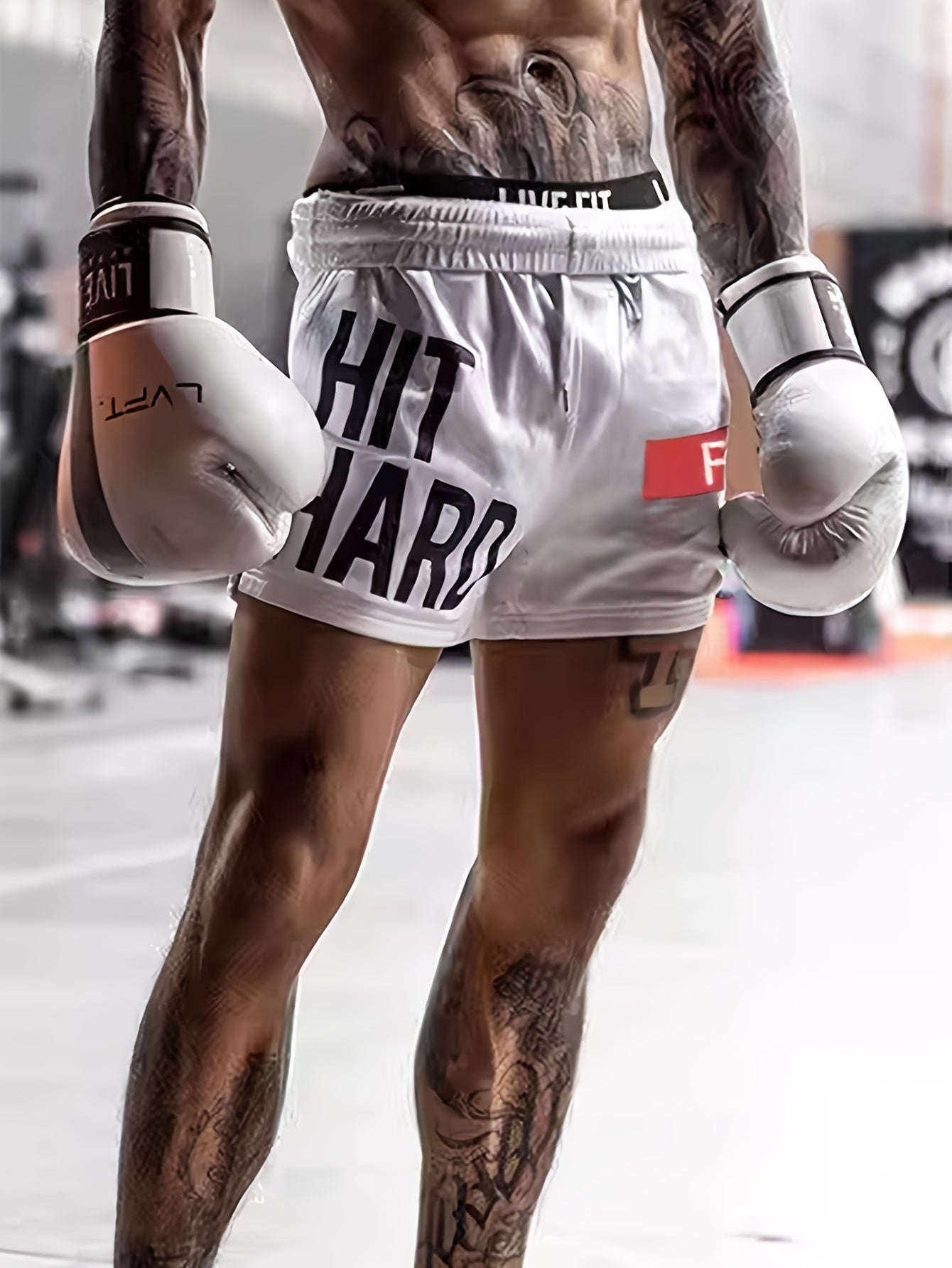 Herren Sportshorts Basketball-Style HIT HARD F.E. – Trainings- und Freizeitshorts