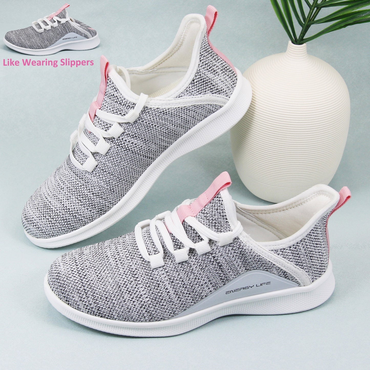 Damen Sneaker – Bequeme Freizeitschuhe für Alltag und Sport, Slipper-Komfort