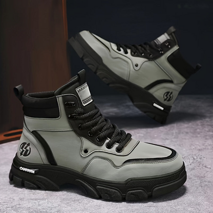 Unisex Winterstiefel Schnürschuh, robuster Wanderschuh, hoher Schaft, rutschfeste Sohle