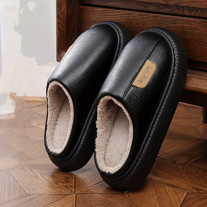 Unisex Winter Pantoffeln mit warmem Futter und rutschfester Sohle