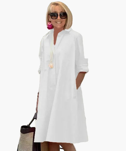 Damen Hemdblusenkleid Freizeit Chic – Elegante Sommermode für jeden Tag