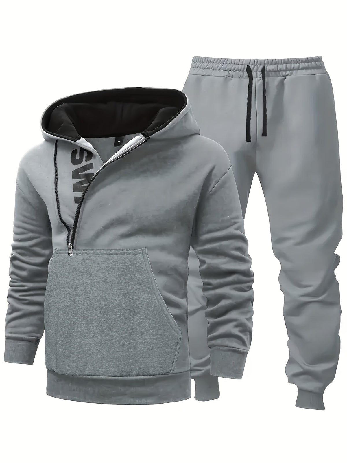 Herren Sportanzug Kapuzenpullover & Jogginghose Zweiteiler mit Reißverschluss
