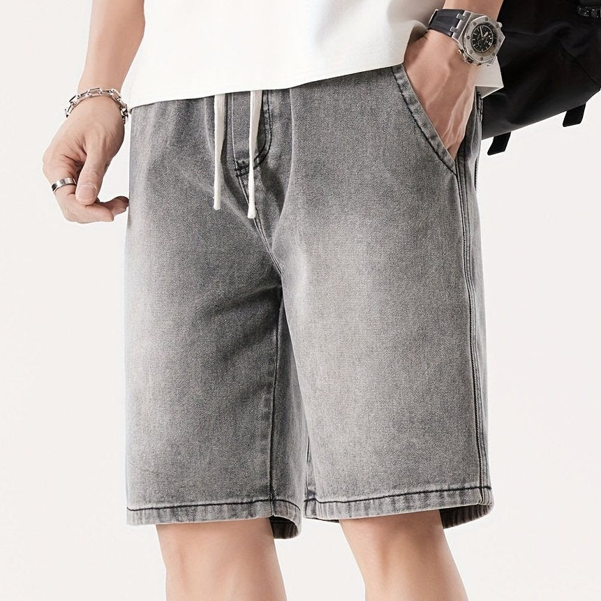 Herren Denim Shorts Lockerer Schnitt für Freizeit und Alltag