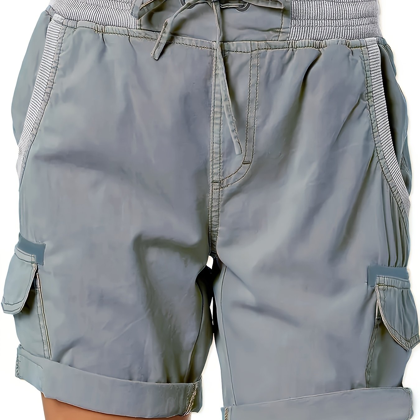 Damen Cargo Shorts mit Kordelzug – Bequeme Freizeithose im sportlichen Stil