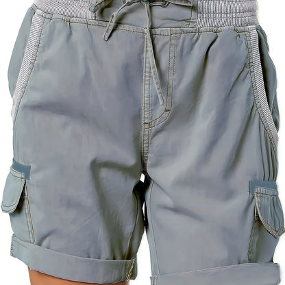 Damen Cargo Shorts mit Kordelzug – Bequeme Freizeithose im sportlichen Stil