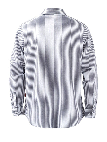 Herren Freizeit-Hemd mit Streifenmuster – Lässiger Style für Alltag und Wochenende