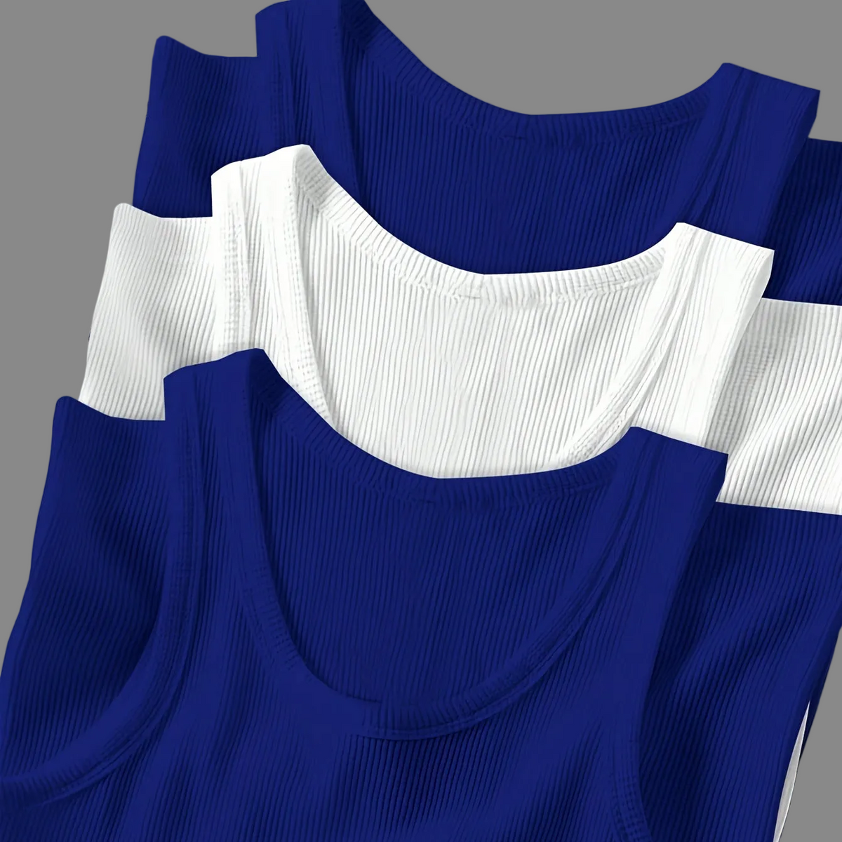 Herren Sportliches Ripp-Tanktop Set – Klassischer Schnitt, Modernes Design, Für Fitness & Freizeit