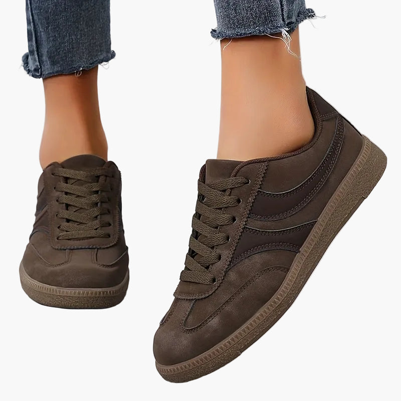 Damen Vintage Sneaker im Retro-Stil für Alltag und Freizeit
