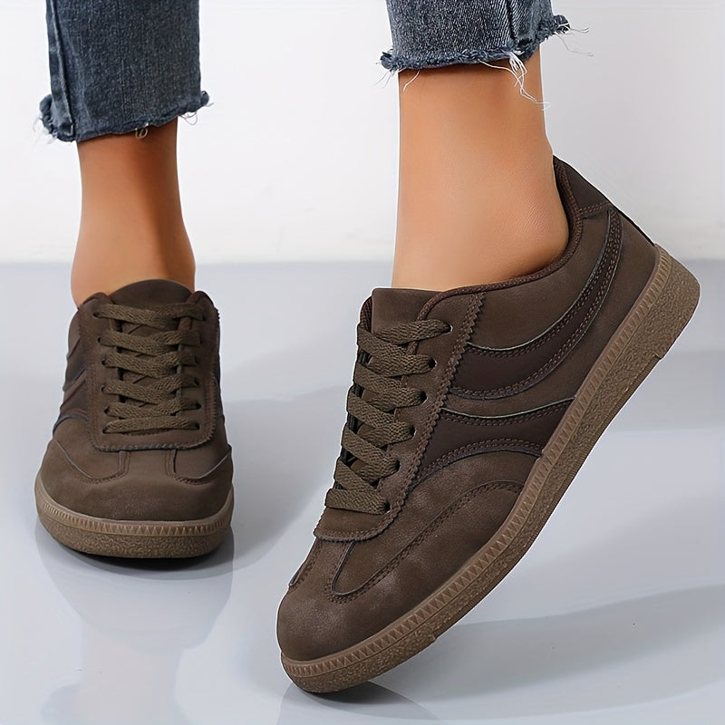 Damen Vintage Sneaker im Retro-Stil für Alltag und Freizeit