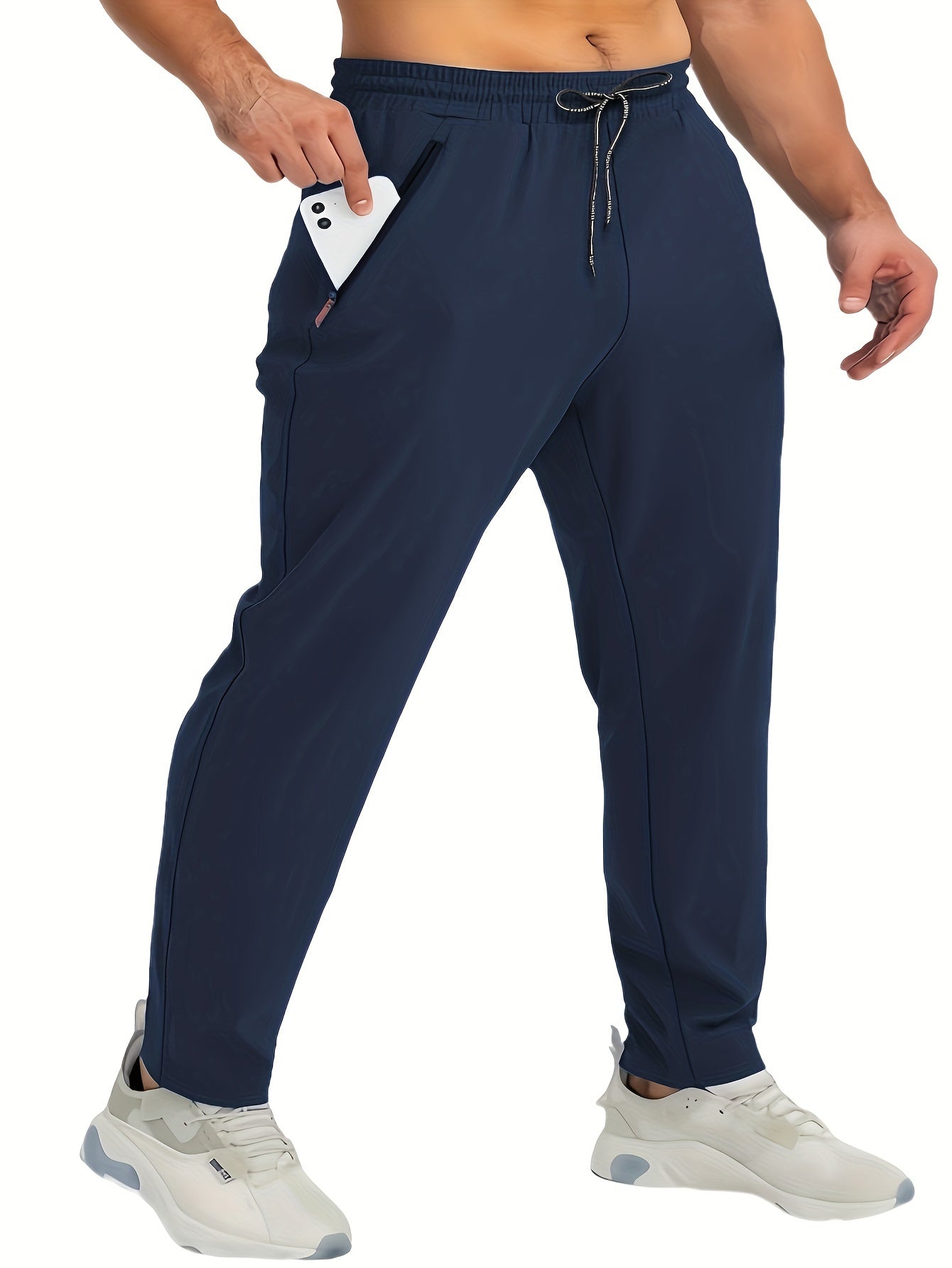 Herren Jogginghose Set – Sportliche Freizeithosen mit Reißverschlusstaschen für Alltag und Training