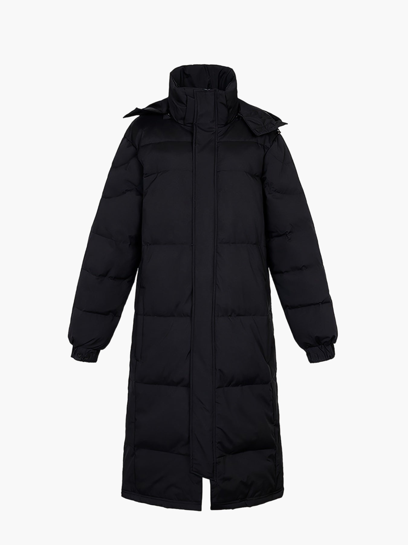 Herren Daunen-Steppmantel Lang – Warmer Wintermantel, Kapuze, Casual Style
