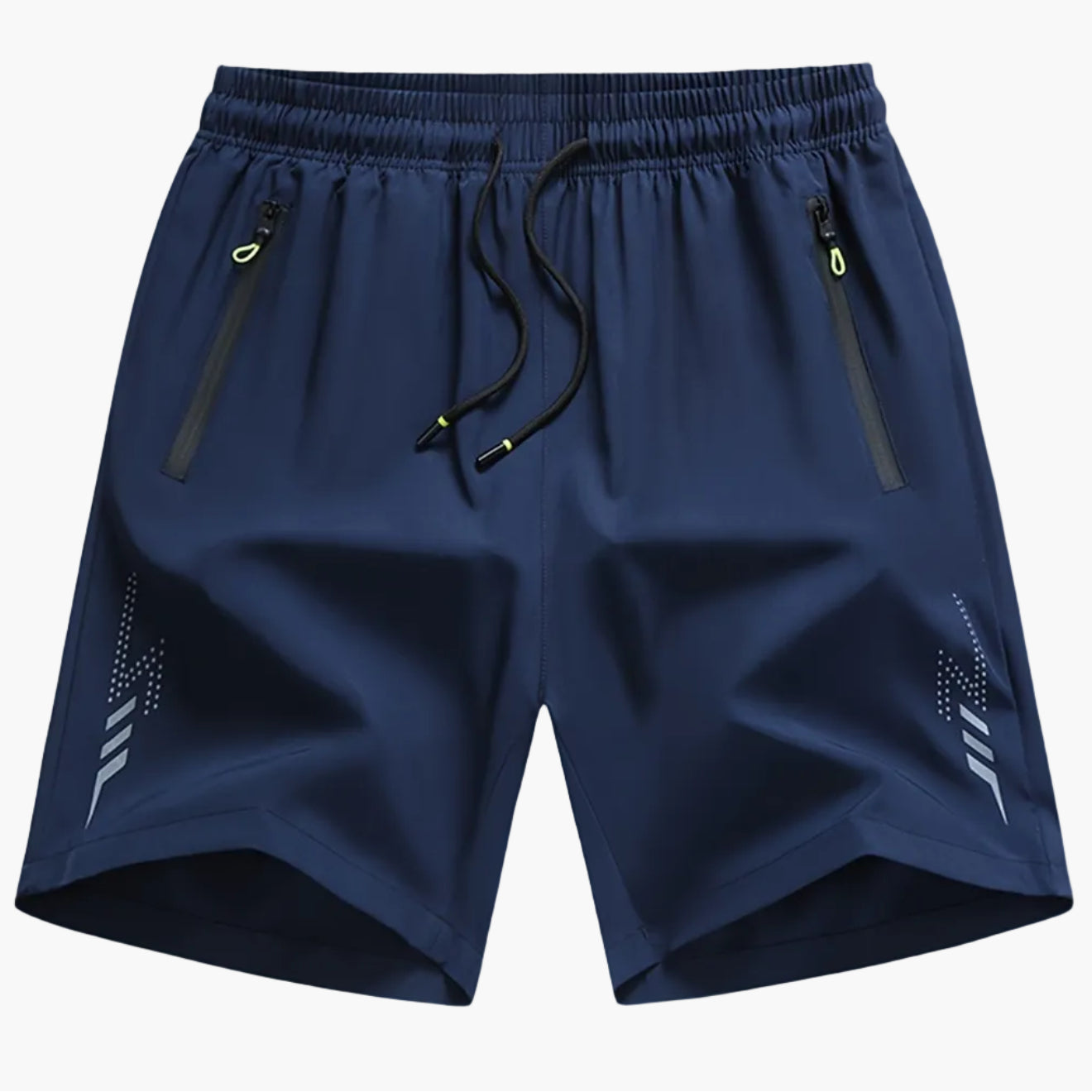 Herren Sport- und Fitnessshorts mit Reißverschlusstaschen – Atmungsaktive Trainingsshorts für Alltag und Workout