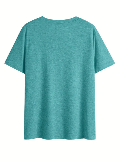 Damen Vintage Blumen T-Shirt mit V-Ausschnitt – Lässiges Sommer Oberteil im Boho-Stil