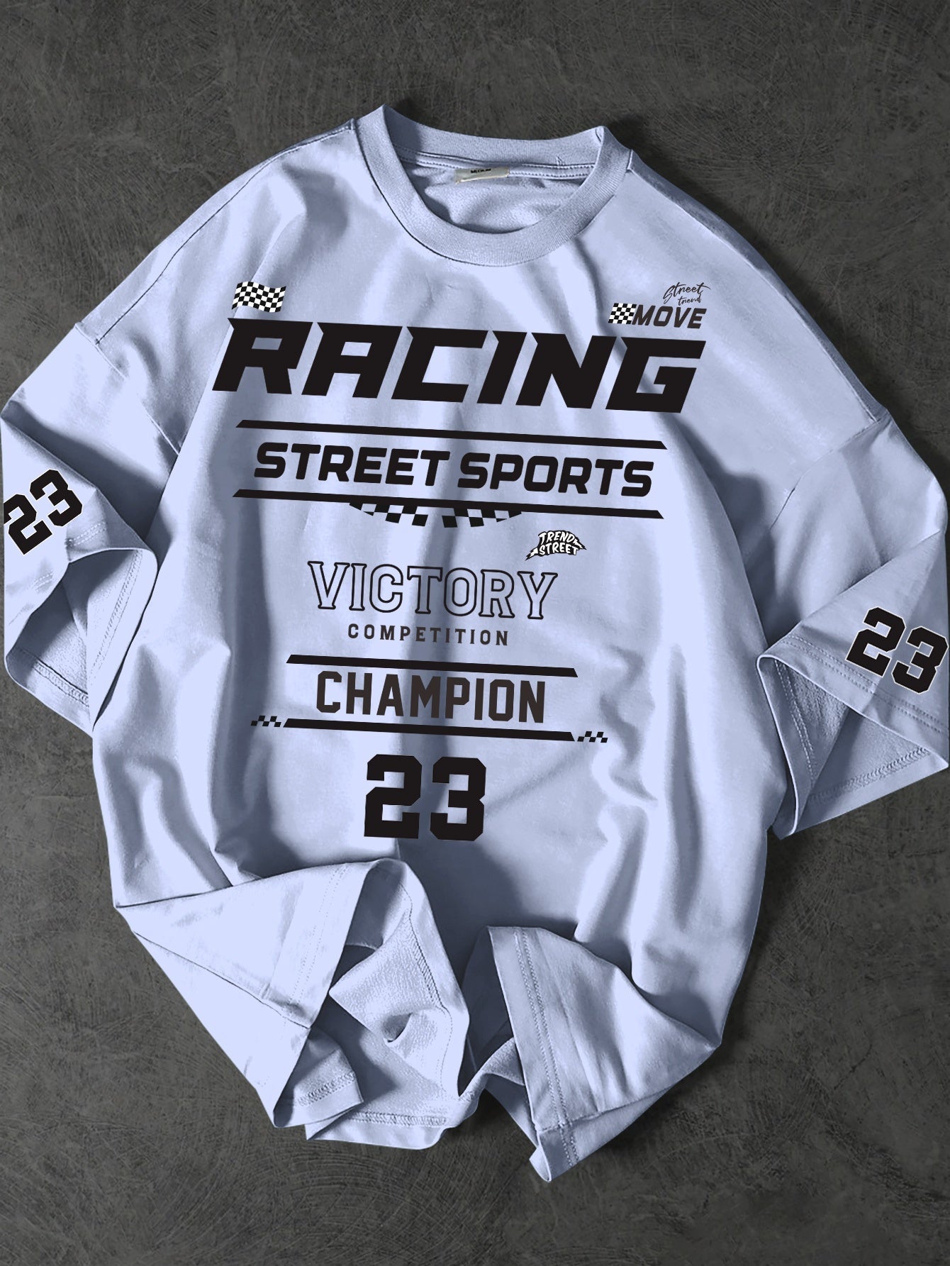 Herren Street Racing Sports Champion T-Shirt mit Print – Urban Style Freizeitshirt