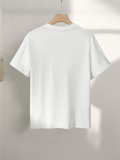 Damen T-Shirt mit Animal Print und Motiv-Spruch – Modisches Freizeitshirt, Casual Streetstyle, Inspirierendes Geschenk