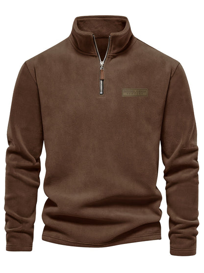 Herren Quarter-Zip Pullover – Moderner Freizeit-Look mit Stehkragen und Minimalistischem Design