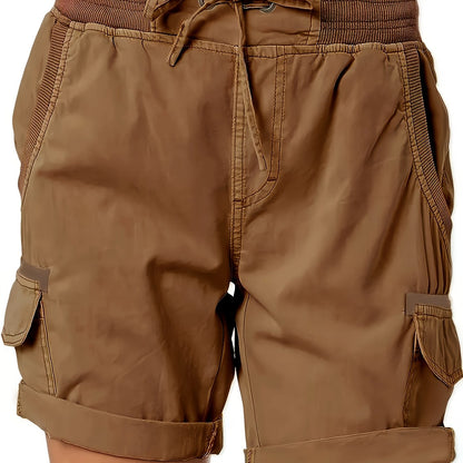 Damen Cargo Shorts mit Kordelzug – Bequeme Freizeithose im sportlichen Stil