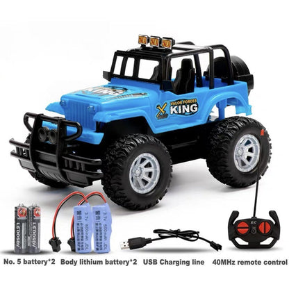 Jungen Ferngesteuertes Offroad Spielzeugauto – RC Jeep für Abenteuer und Spaß, mit Fernbedienung