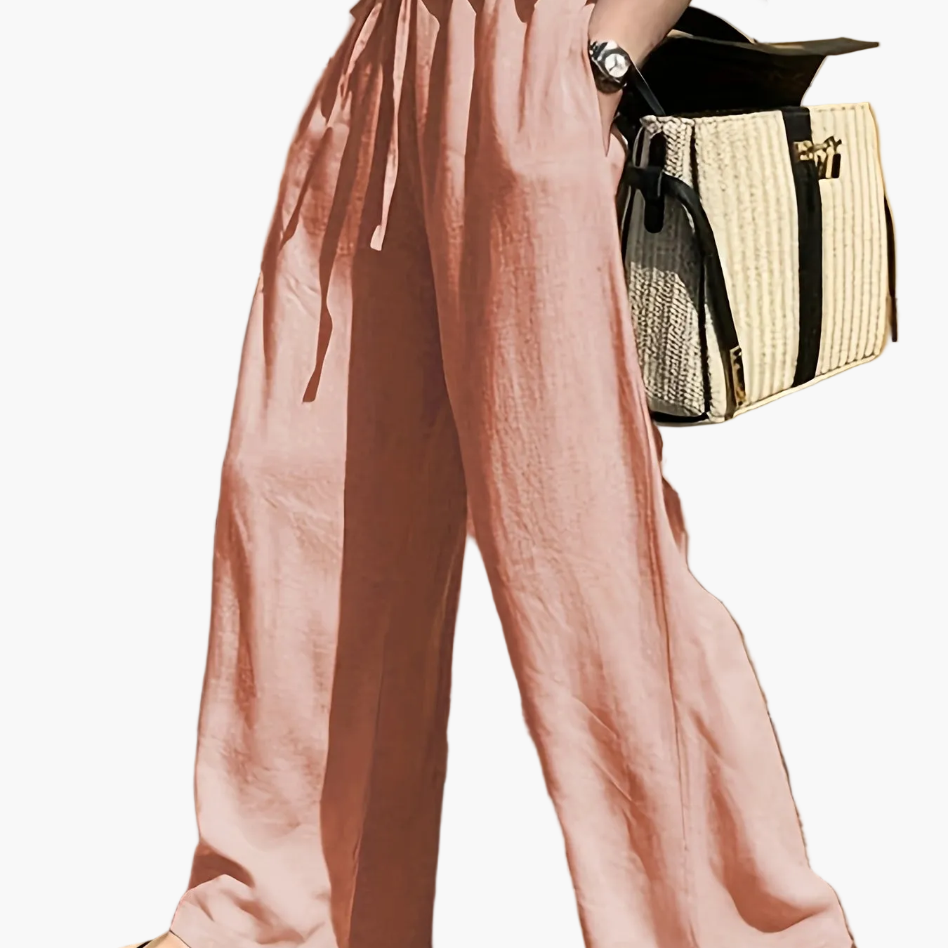 Damen Weite Sommerhose mit Kordelzug – Eleganter Freizeit-Stil für Alltag und Urlaub