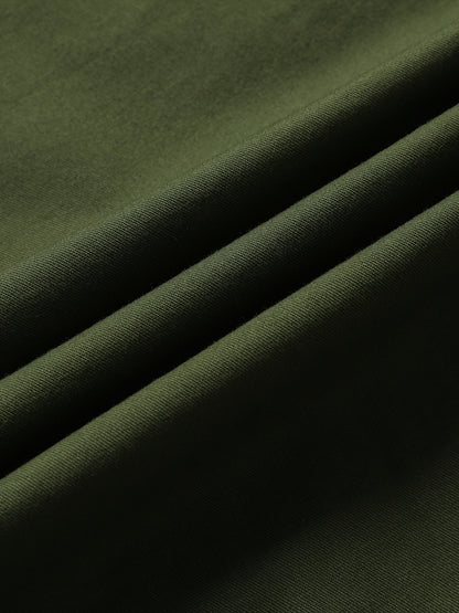 Herren Utility Kurzarm-Hemd im Military-Style mit Brusttaschen und Schulterklappen