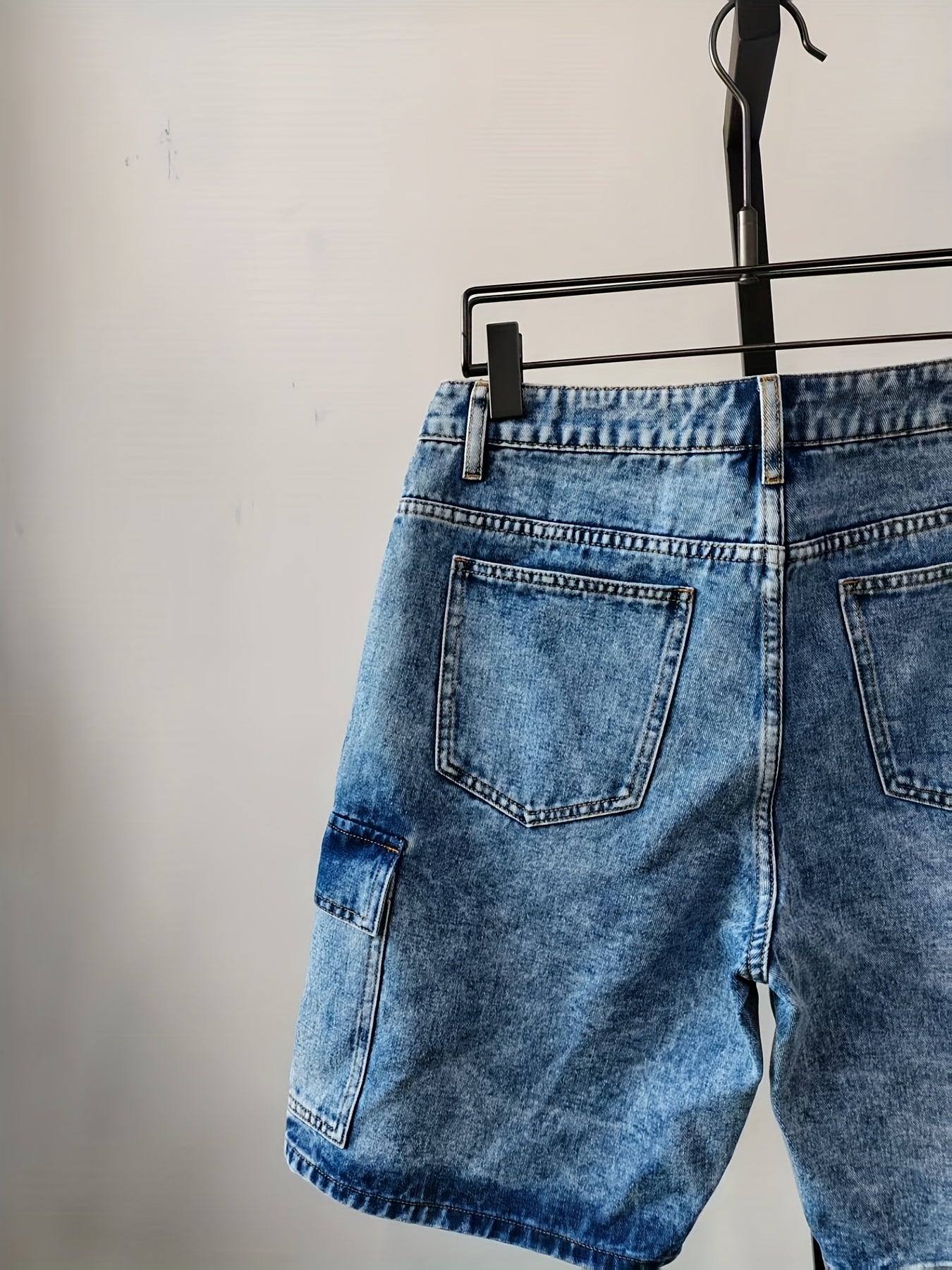 Herren Cargo Shorts im Vintage-Look – Lässige Denim-Shorts mit Taschen für Alltag und Freizeit