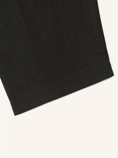 Unisex Langarmshirt Rundhals Basic Shirt
