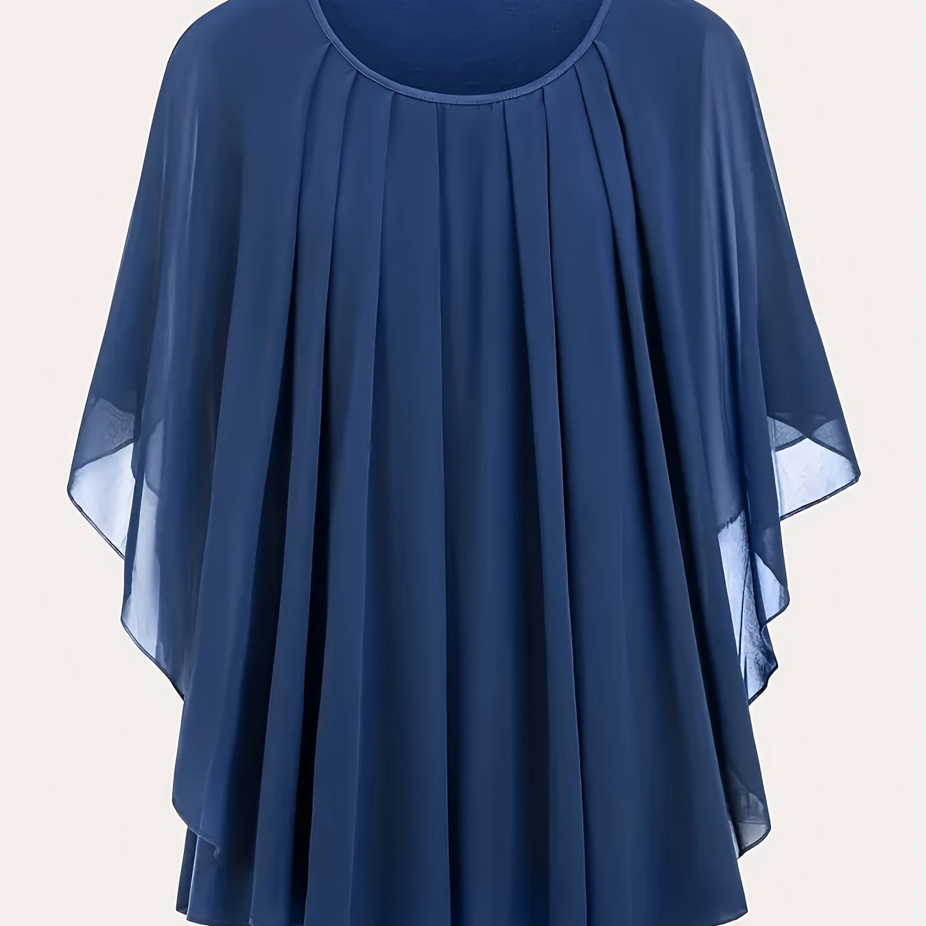Damen Elegante Oversize Chiffon Bluse für Ausgehen und Büro
