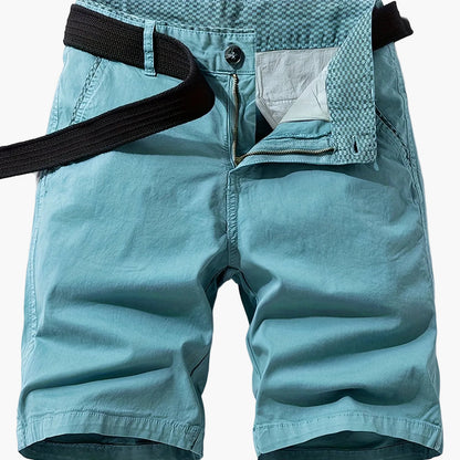 Herren Freizeit-Bermuda Shorts mit Gürtel – Klassischer Sommer-Look für Alltag und Outdoor