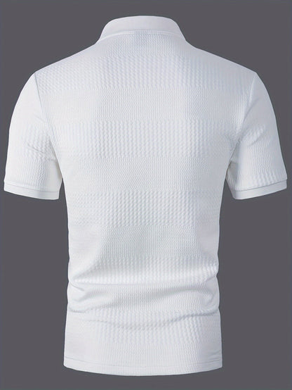Herren Polohemd – Modernes Slim Fit Freizeitshirt mit Struktur für Alltag und Büro