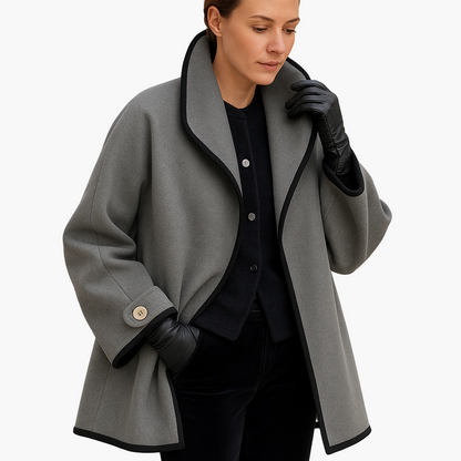 Damen Eleganter Oversize Trenchcoat – Modischer Wintermantel für Alltag und besondere Anlässe