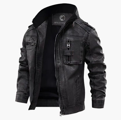 Herren Bikerjacke im Vintage-Stil – Modische Übergangsjacke für Freizeit & Alltag