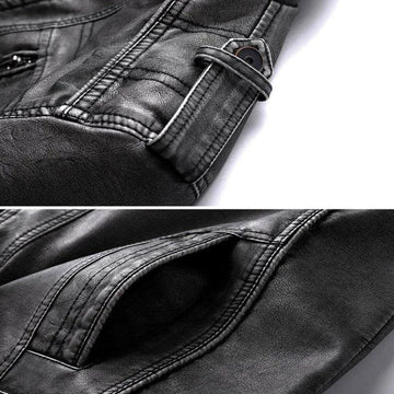 Herren Bikerjacke im Vintage-Stil – Modische Übergangsjacke für Freizeit & Alltag