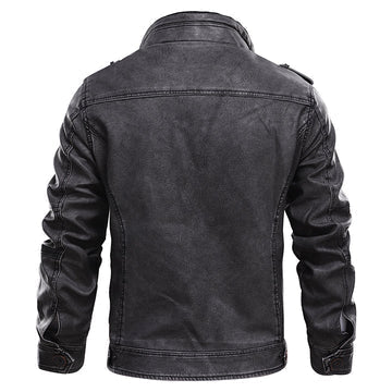 Herren Bikerjacke im Vintage-Stil – Modische Übergangsjacke für Freizeit & Alltag