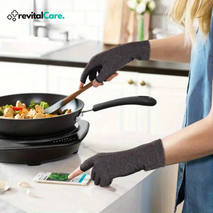 Unisex Fingerlose Handschuhe Grau mit offener Spitze für Sport & Alltag