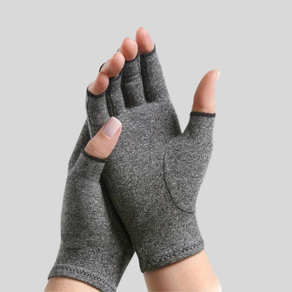 Unisex Fingerlose Handschuhe Grau mit offener Spitze für Sport & Alltag