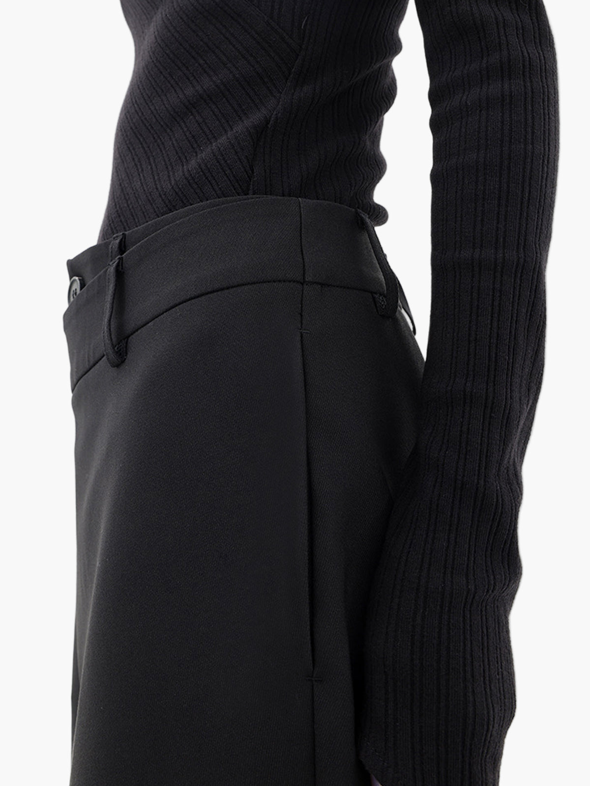 Damen Weitbein-Hose mit Wickeloptik – Modische und vielseitige Streetwear für Alltag und Ausgehen