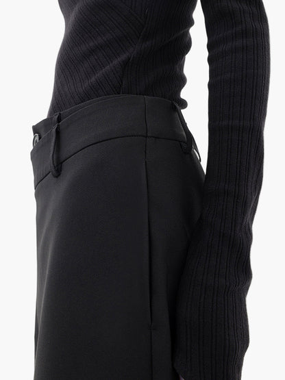 Damen Weitbein-Hose mit Wickeloptik – Modische und vielseitige Streetwear für Alltag und Ausgehen