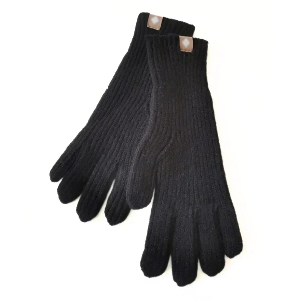 Unisex Strickhandschuhe Gerippt Warm Winter Handschuhe mit Etikett