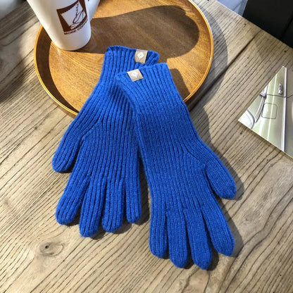 Unisex Strickhandschuhe Gerippt Warme Winter Handschuhe in mehreren Farben
