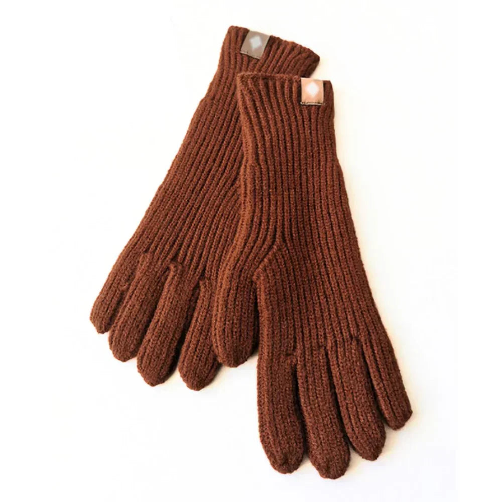 Unisex Strickhandschuhe Gerippt Warm Winter Handschuhe mit Etikett
