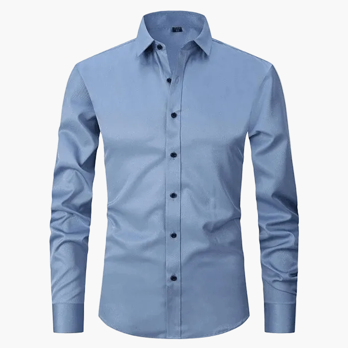 Herren Business-Hemd Slim Fit – Elegantes, Knitterfreies Langarmhemd für Büro & Freizeit