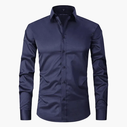 Herren Business-Hemd Slim Fit – Elegantes, Knitterfreies Langarmhemd für Büro & Freizeit