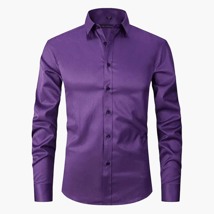 Herren Business-Hemd Slim Fit – Elegantes, Knitterfreies Langarmhemd für Büro & Freizeit