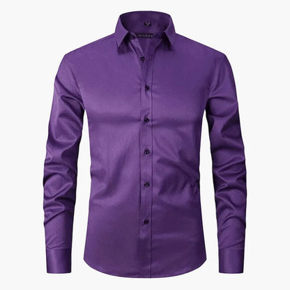 Herren Business-Hemd Slim Fit – Elegantes, Knitterfreies Langarmhemd für Büro & Freizeit