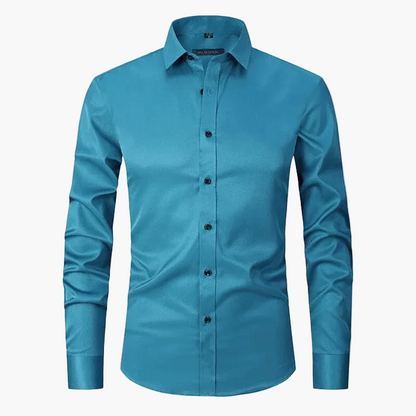 Herren Business-Hemd Slim Fit – Elegantes, Knitterfreies Langarmhemd für Büro & Freizeit