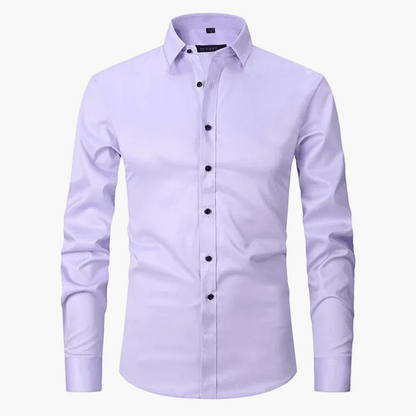 Herren Business-Hemd Slim Fit – Elegantes, Knitterfreies Langarmhemd für Büro & Freizeit