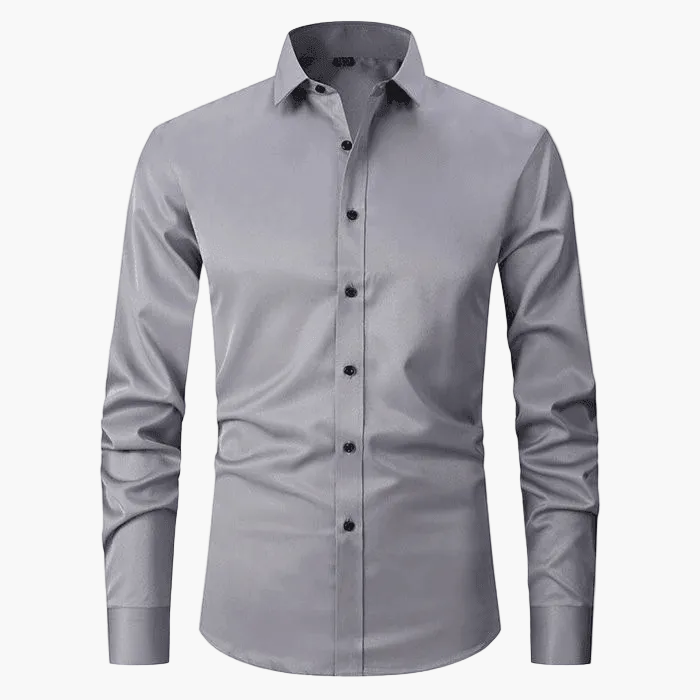 Herren Business-Hemd Slim Fit – Elegantes, Knitterfreies Langarmhemd für Büro & Freizeit
