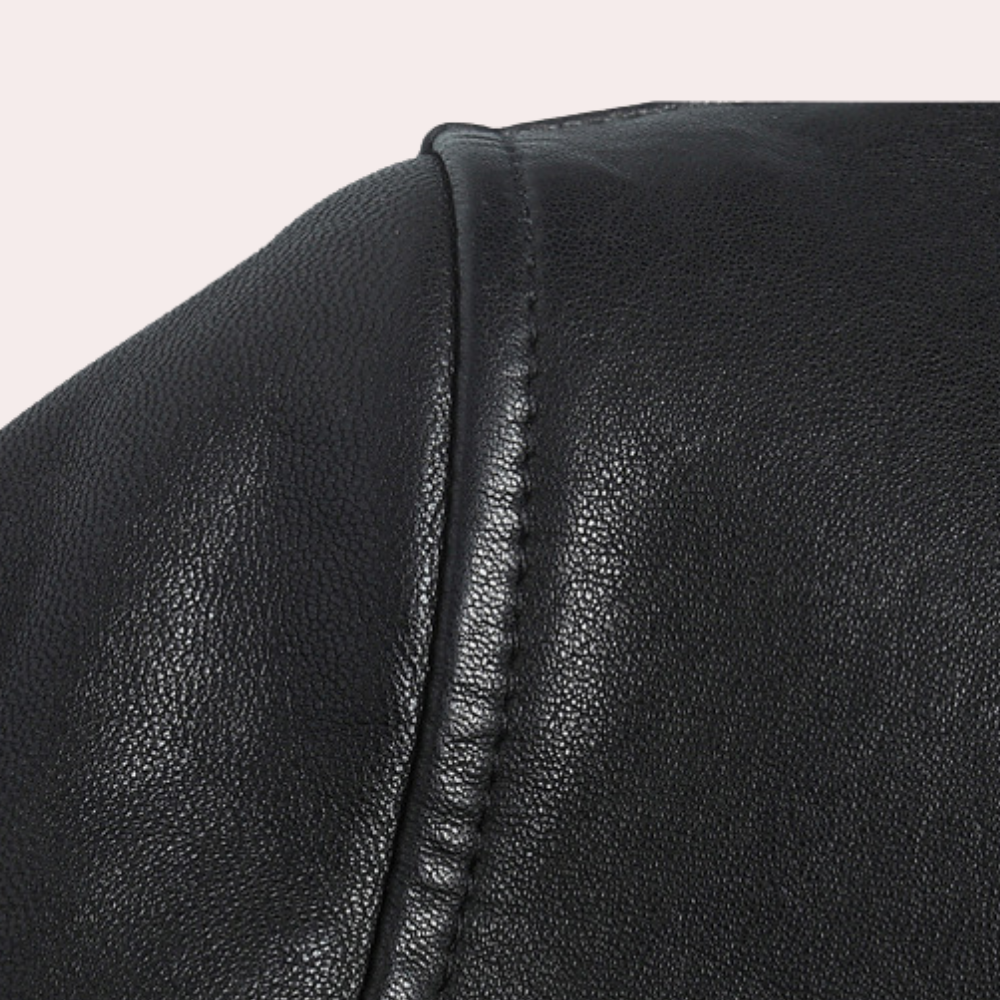 Herren Klassische Bikerjacke im Modern Fit – Kurzjacke mit Stehkragen & Reißverschlusstaschen