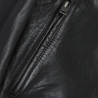 Herren Klassische Bikerjacke im Modern Fit – Kurzjacke mit Stehkragen & Reißverschlusstaschen